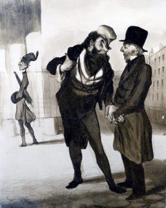 ロバートマカイレエージェントダフェール、「ルシャリヴァリ」1840年のイラスト（リトグラフ） 作： Honoré Daumier